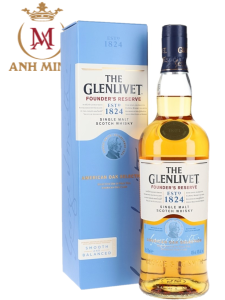 Rượu Glenlivet Founder's Reserve Chai 1 lít (glenlivet xanh 1824)