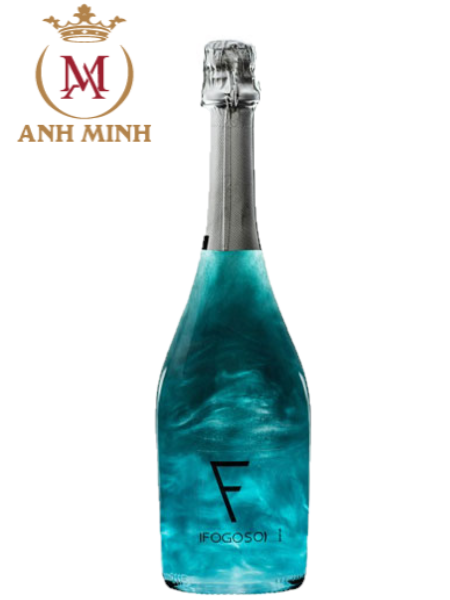 Rượu vang nổ Fogoso Azul, Màu xanh nước biển