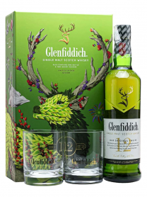 Rượu Glenfiddich 12 năm - Hộp quà tết 2024 tặng 2 ly chính hãng