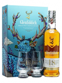 Rượu Glenfiddich 18 năm - Hộp quà tết 2024 tặng 2 ly