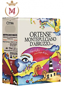Vang Bịch Ý Ortensé Montepulciano d’Abruzzo DOC 2,25 lít