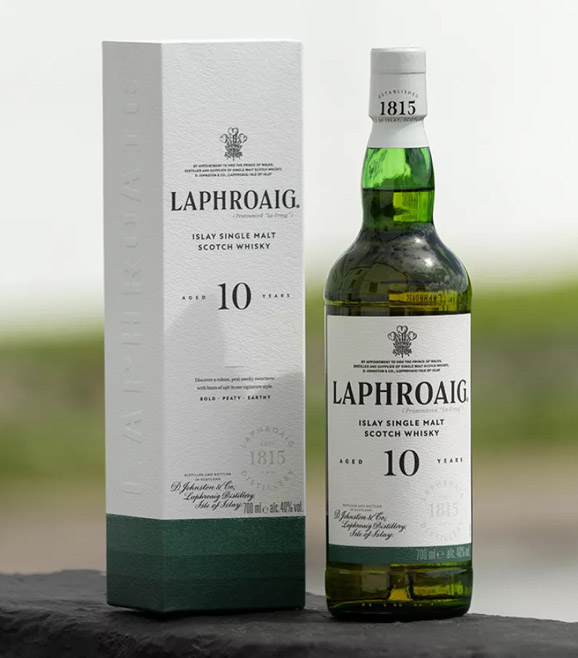 Rượu Laphroaig 10 năm sở hữu hương vị khói đặc trưng