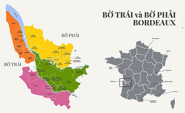Khám phá sự khác biệt giữa Bờ Trái và Bờ Phải Bordeaux