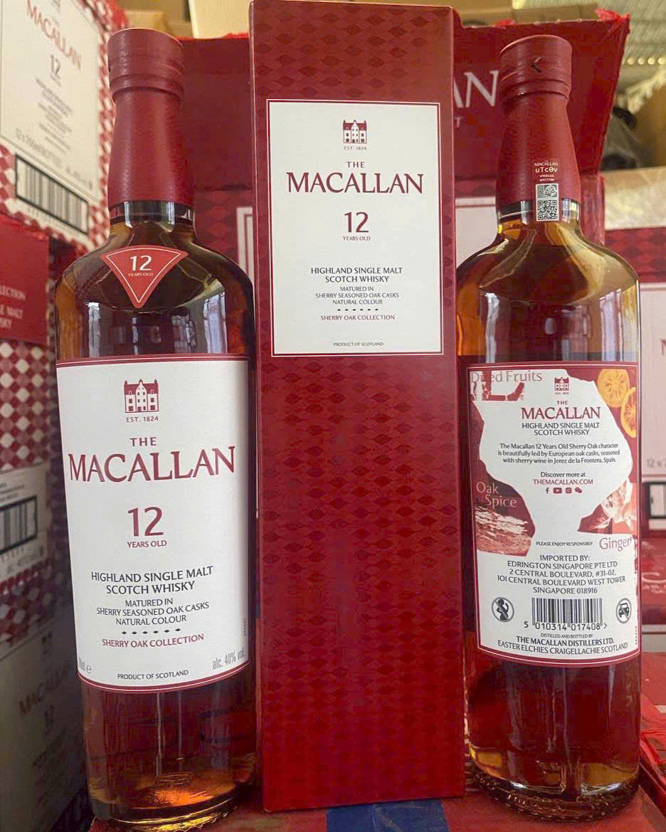 Macallan 12 Năm Sherry Oak 2025 – Single Malt Scotch Whisky Cao Cấp Từ Scotland